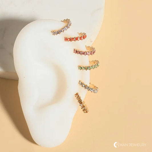 Mini Ear Cuffs con cristales