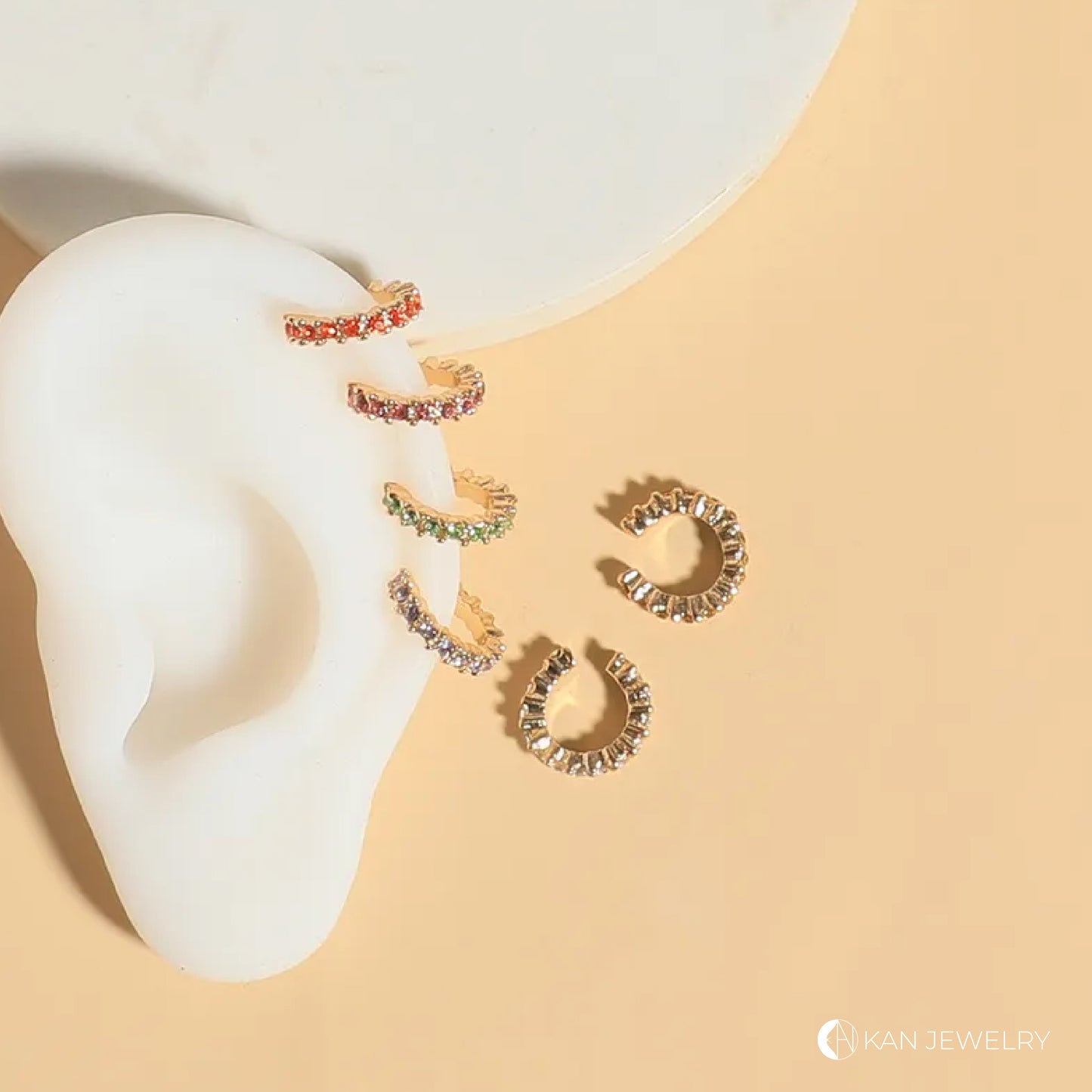 Mini Ear Cuffs con cristales