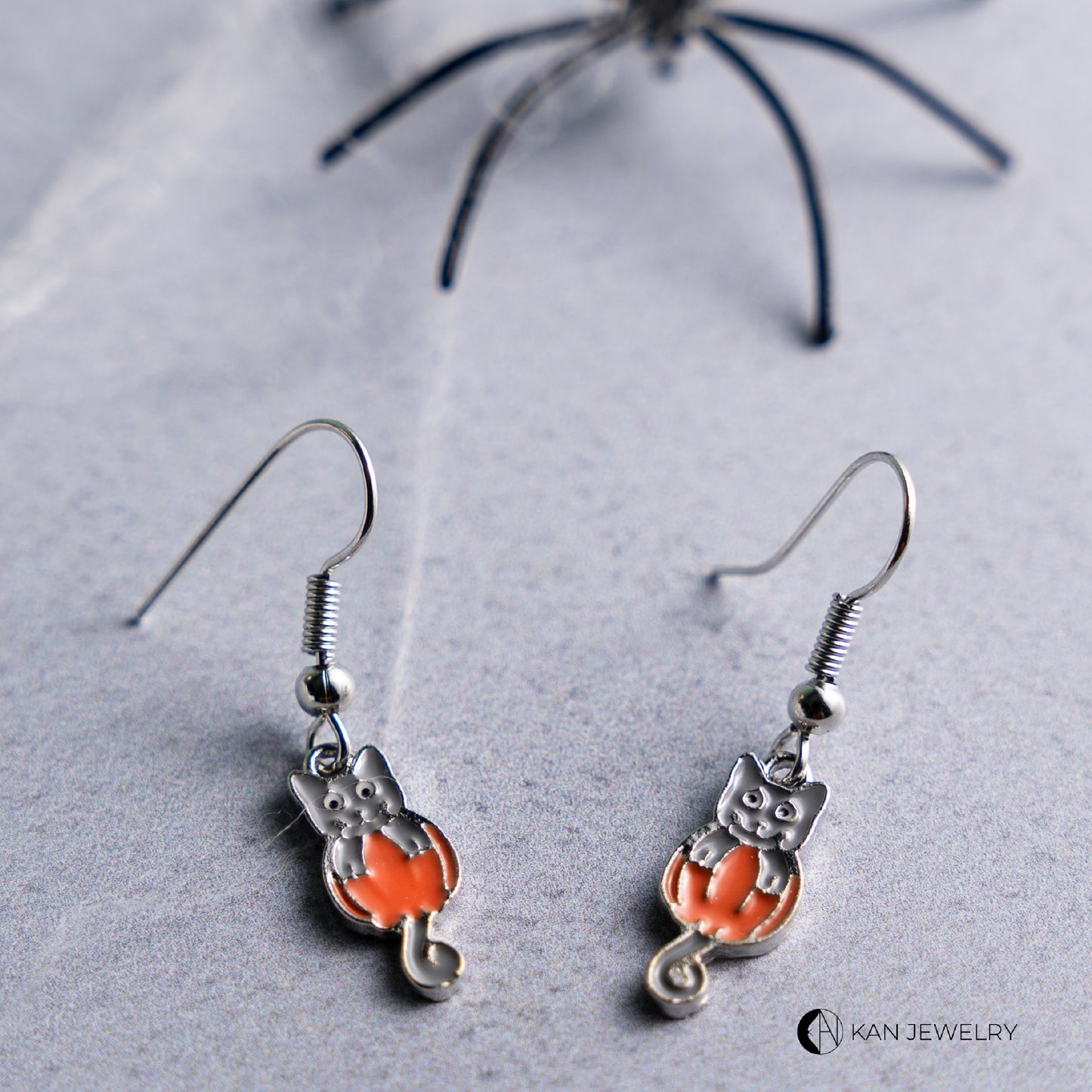 Aretes Pumpkin Cat